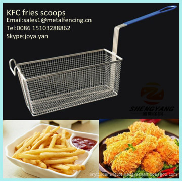 Fácil limpar grandes massas finas filtros conjuntos de filtros de artesanato de mesa de aço inoxidável KFC casa e restaurantes fritas colheres